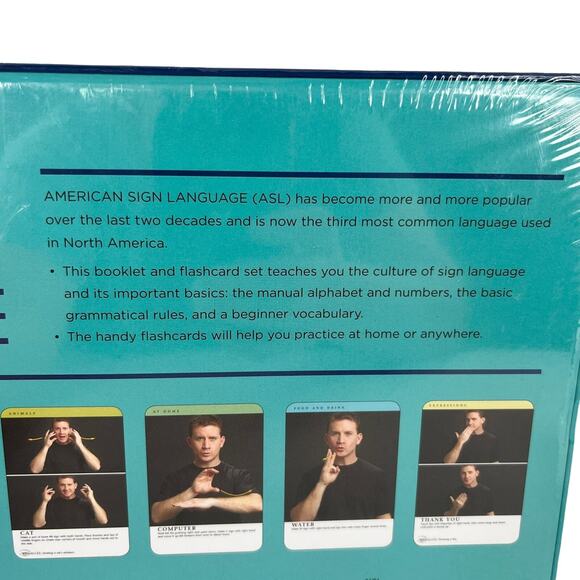 Learn American Sign Language By Arlene Rice Book Flash Cards New - Picture 7 of 14